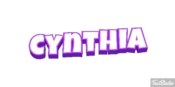 Cynthia Text effect