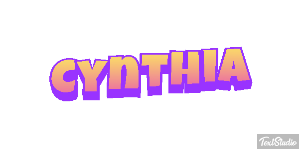 Cynthia Text effect