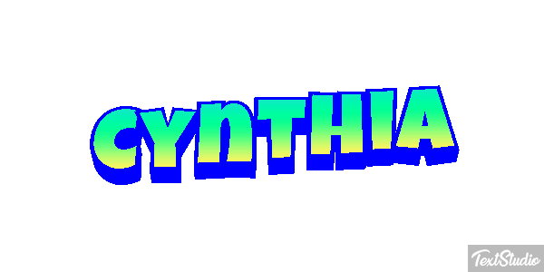 Cynthia Text effect
