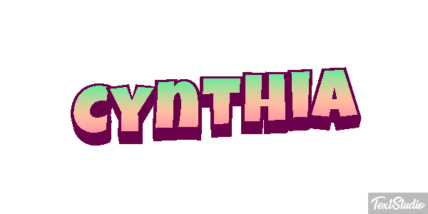 Cynthia Text effect