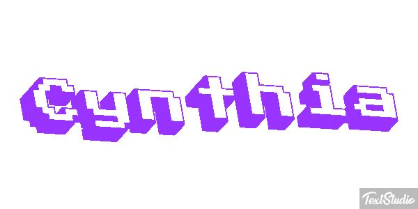 Cynthia Text effect