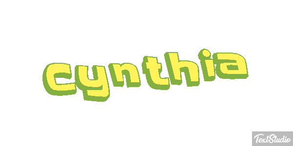 Cynthia Text effect