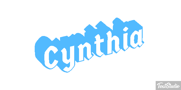 Cynthia Text effect