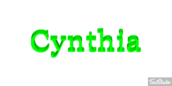 Cynthia Text effect