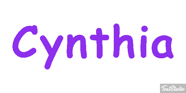 Cynthia Text effect