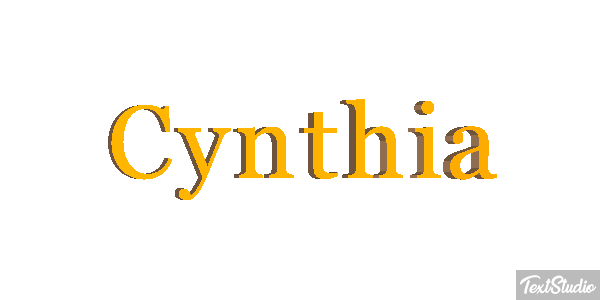 Cynthia Text effect