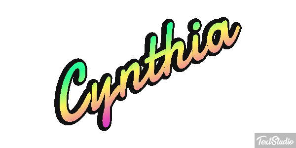 Cynthia Text effect