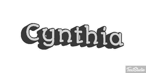 Cynthia Text effect