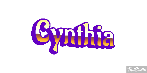 Cynthia Text effect