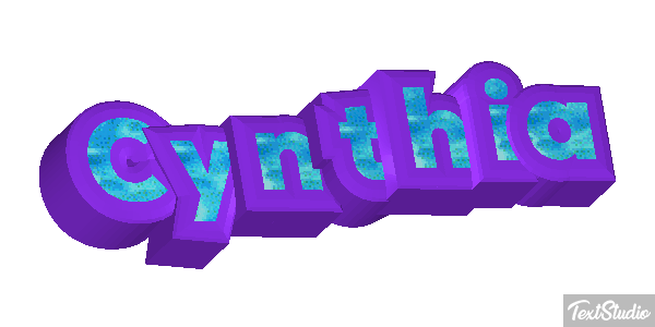 Cynthia Text effect