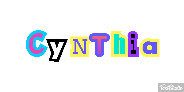 Cynthia Text effect