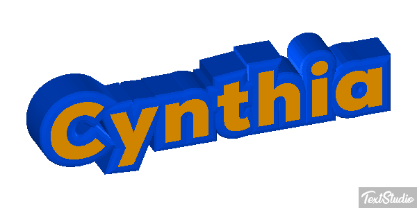 Cynthia Text effect