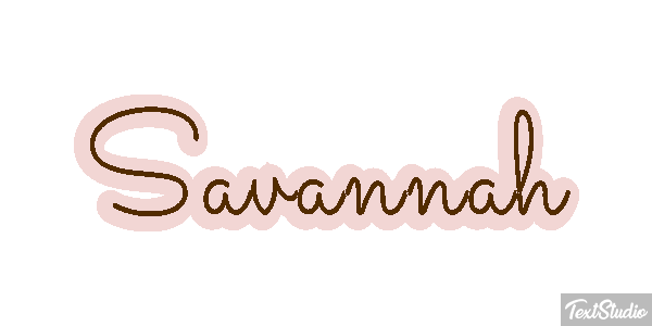 Savannah Effetto testo
