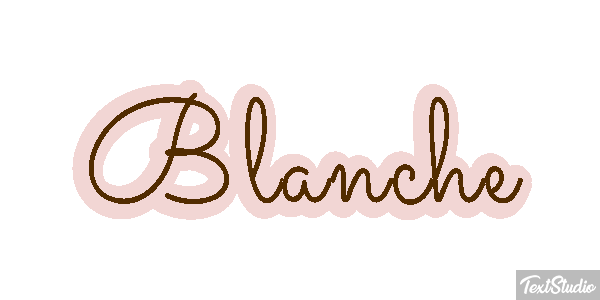 Blanche Text effect
