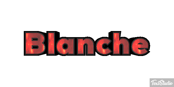 Blanche Text effect