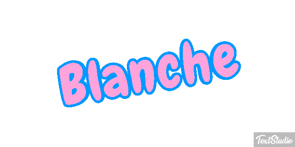 Blanche Text effect