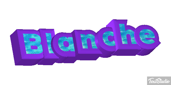 Blanche Text effect