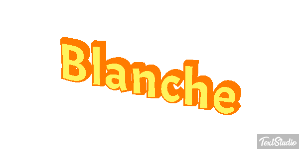 Blanche Text effect