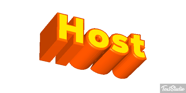Host Efecto de texto