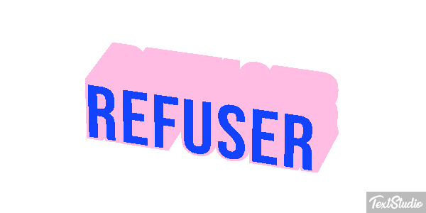 Refuser Efeito do texto