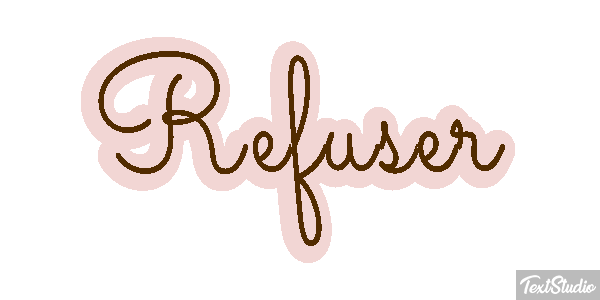 Refuser Efeito do texto