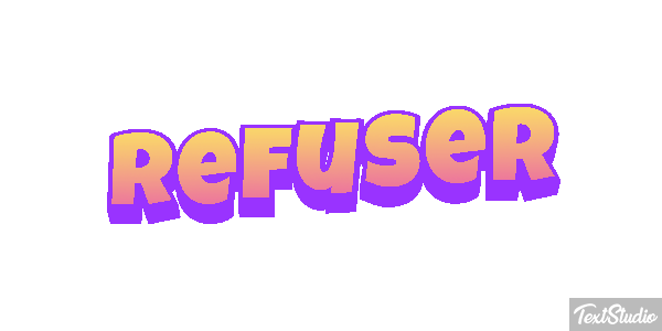 Refuser Efeito do texto