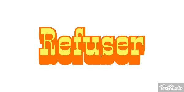 Refuser Efeito do texto