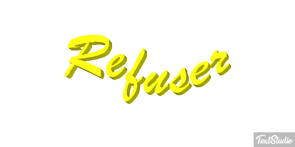 Refuser Efeito do texto