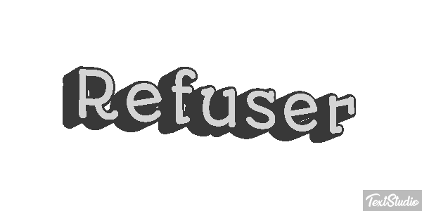 Refuser Efeito do texto