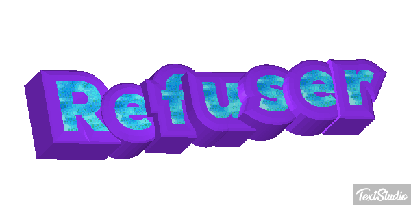 Refuser Efeito do texto