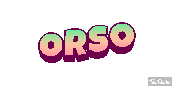 Orso Tekst effect