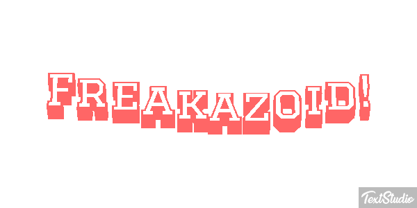 Freakazoid! Текстовый эффект