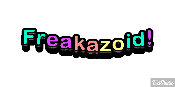 Freakazoid! Текстовый эффект
