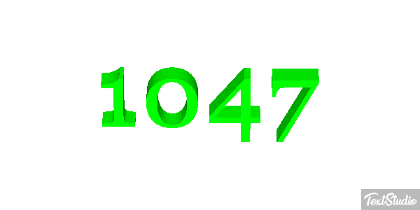 1047 Текстовый эффект