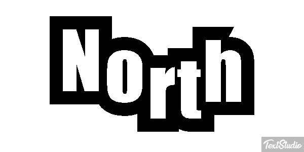 North Effetto testo