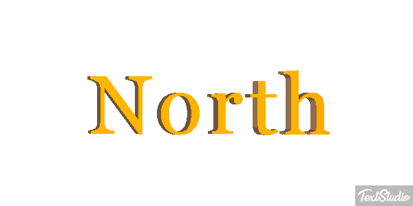 North Effetto testo