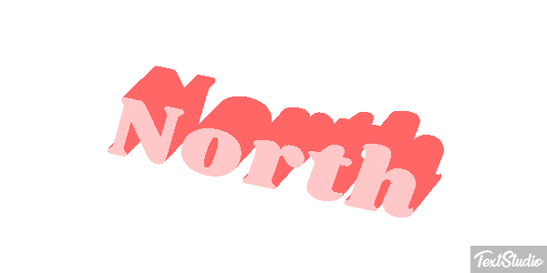 North Effetto testo