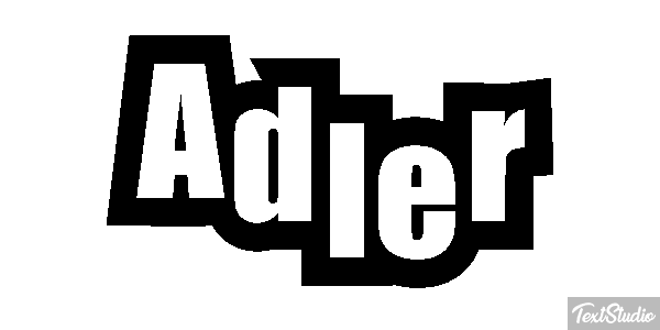 Adler Text effect