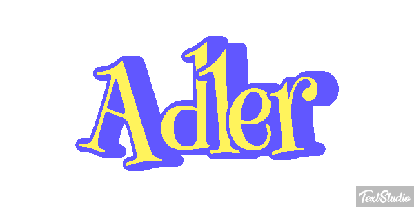 Adler Text effect