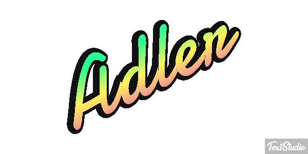 Adler Text effect