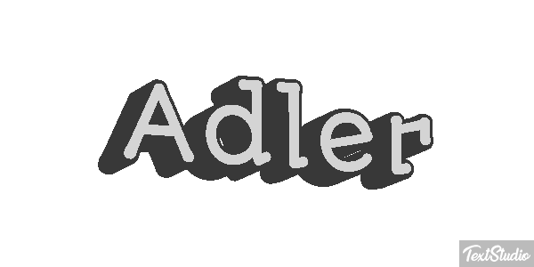 Adler Text effect