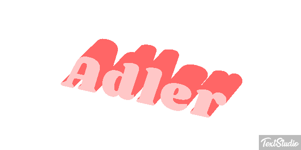 Adler Text effect