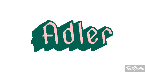 Adler Text effect
