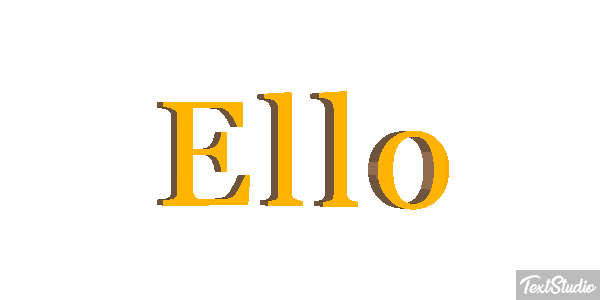 Ello Texteffekt