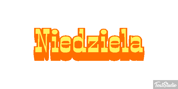 Niedziela Effetto testo