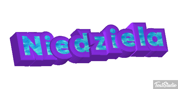 Niedziela Effetto testo