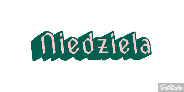 Niedziela Effetto testo