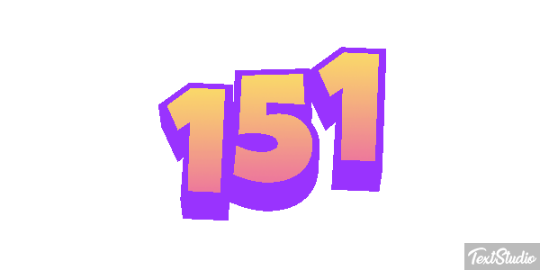 151 Text effect