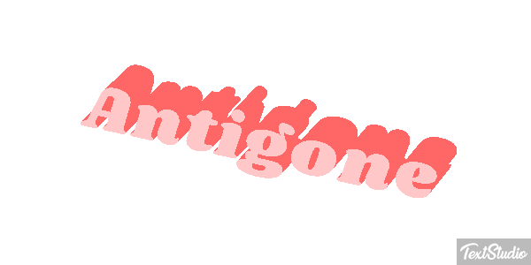 Antigone Text effect