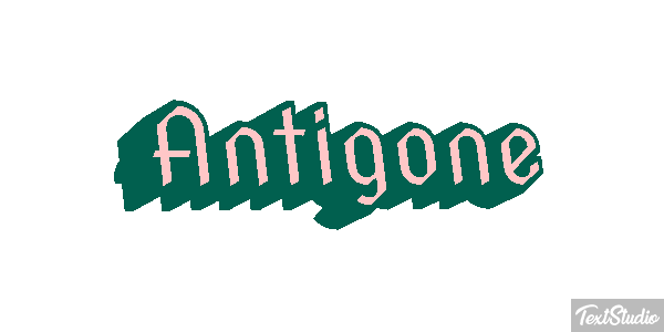 Antigone Text effect